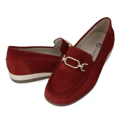 Klaveness Anita Loafer Red Split Women