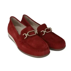 Klaveness Anita Loafer Red Split Women