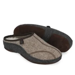 Klaveness Slipper Whool Dark Beige Women
