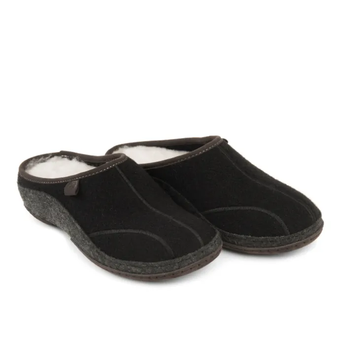 Klaveness Slipper Wool Black Unisex