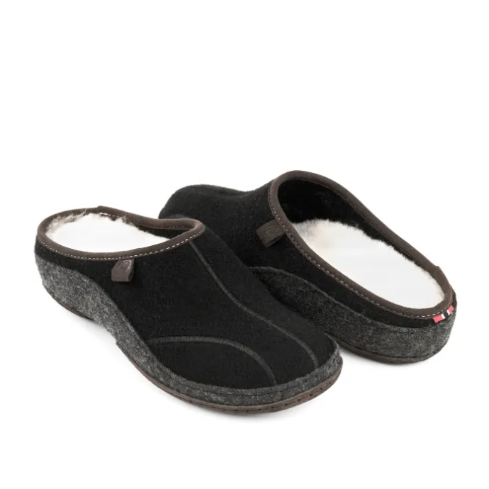 Klaveness Slipper Wool Black Unisex