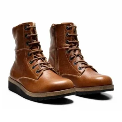 New Feet Boot Lace and Zipper Chestnut Women