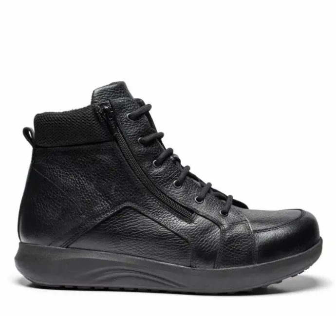 New Feet Boot With Lace And Zipper Black Men