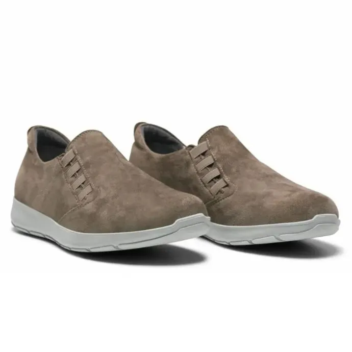 New Feet Loafer Elastic Goat Skin Sand Women