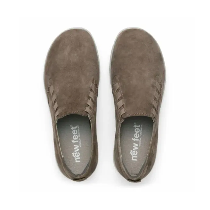 New Feet Loafer Elastic Goat Skin Sand Women
