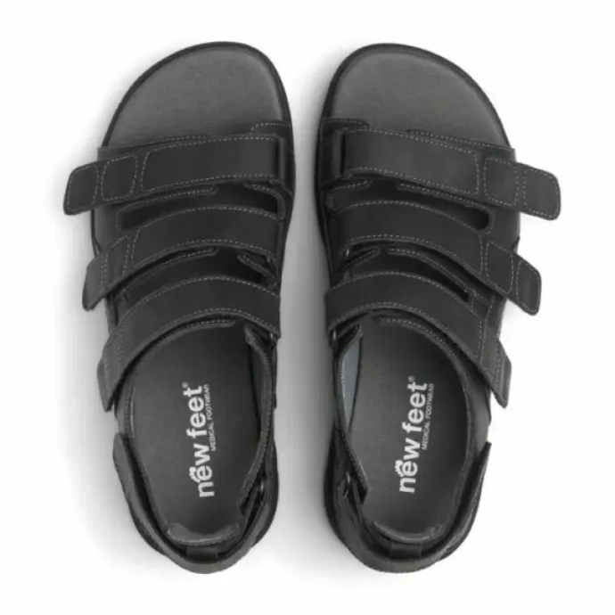 New Feet Sandal With Heelcap Black Men