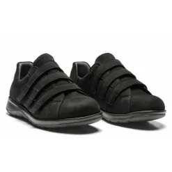 New Feet Shoe 3 Velcro Straps Black Women