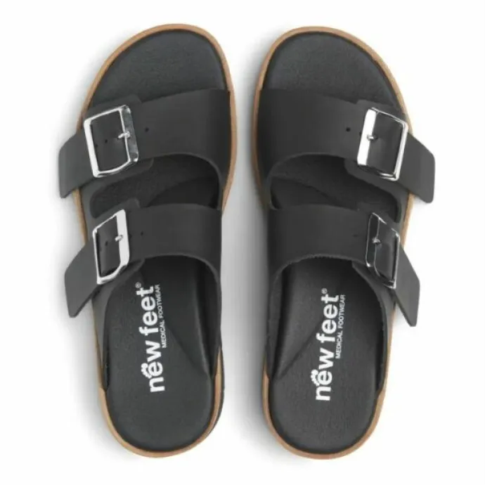 New Feet Slip In Microfiber Black Women