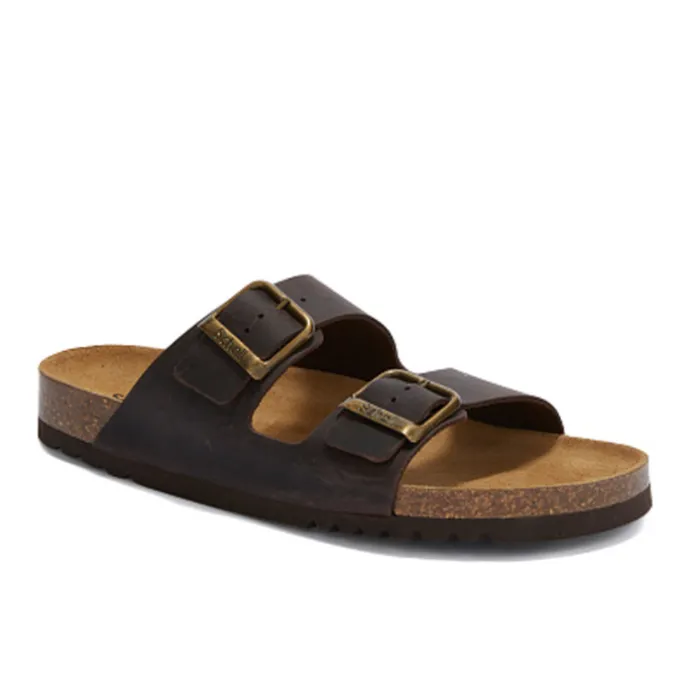 Scholl Julien Dark Brown Oiled Leather Men