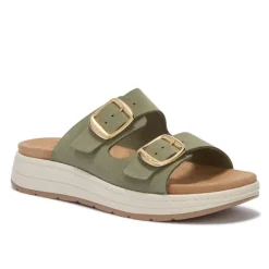 Scholl Scilla 2 Buckles Green Women